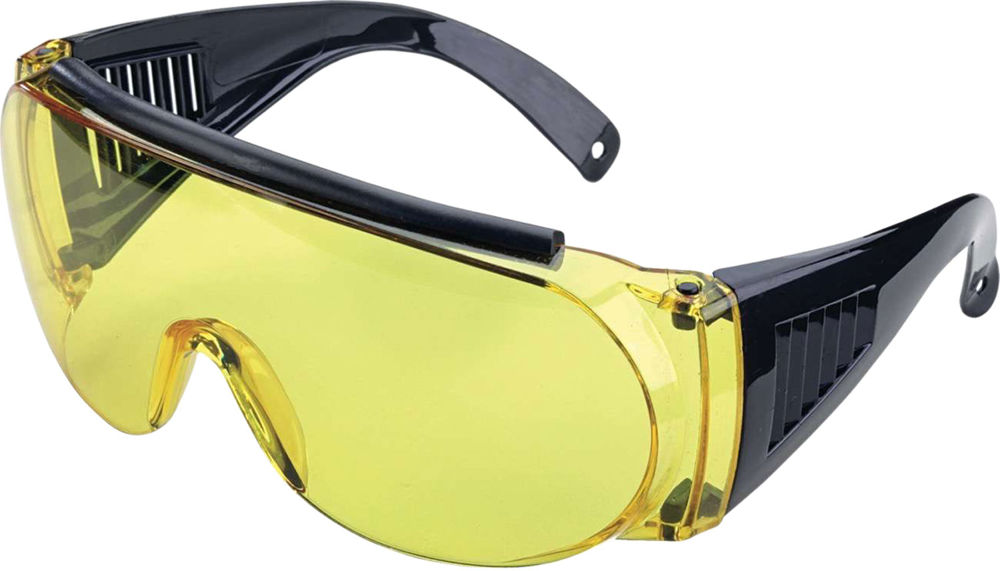 Allen 2170 Shooting & Safety Fit-Over Glasses 100% UV Rated Yellow Lens with Gray Frame & Rubber Nose Piece for Adults
