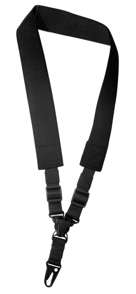 Outdoor Connection SPT128200 A-Tac Sling made of Black Elastic Webbing with H-K Type Hook, Rapid Attach Release & Single-Point Design for Rifle/Shotgun