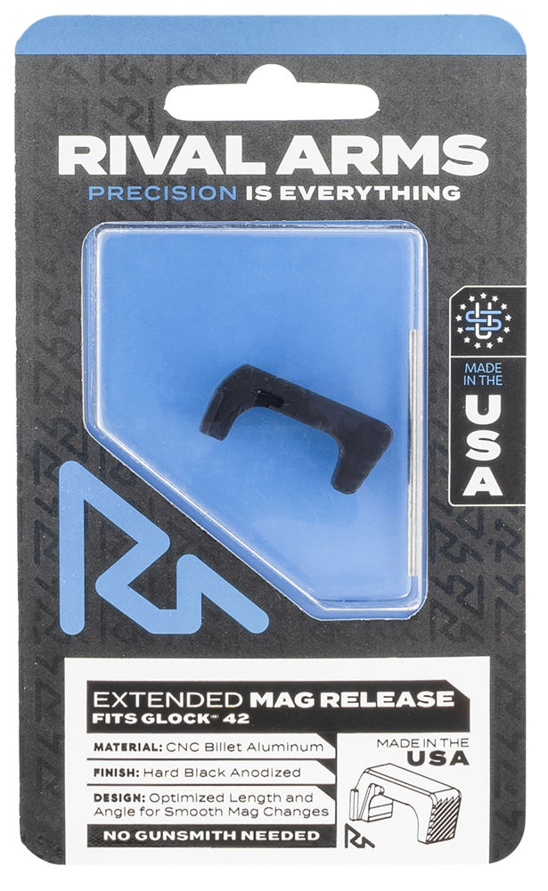 Rival Arms RA72S001A Magazine Release  Extended Black Aluminum for Sig P320