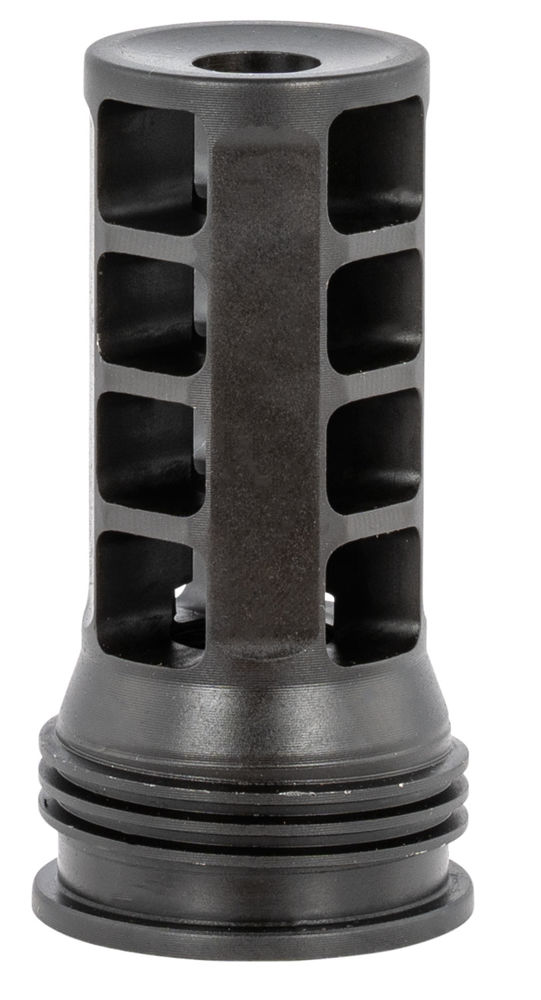 OSS Suppressors 1628 QD 762 Muzzle Brake Black with 1/2"-28 tpi Threads &  2.30" OAL for 30 Cal AR-Platform