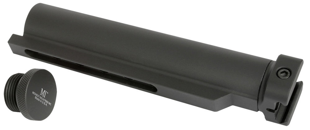 Midwest Industries MISTAP Stock Tube Adaptor  Black Hardcoat Anodized Aluminum AR-Platform