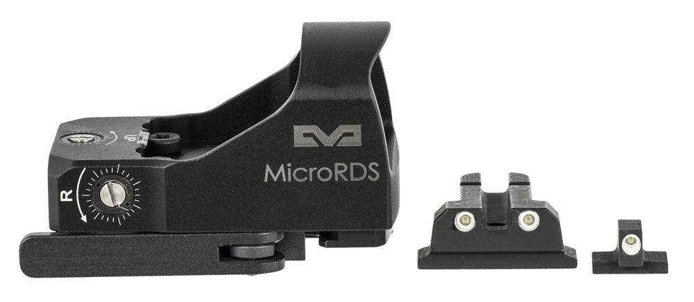 Meprolight USA 88070504 Mepro MicroRDS Kit Black 1x 3 MOA Illuminated Red Dot Reticle S&W M&P Full Size