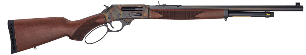 Henry H010GCC Side Gate  45-70 Gov 4+1 22" Octagon American Walnut Color Case Hardened Right Hand with Large Loop