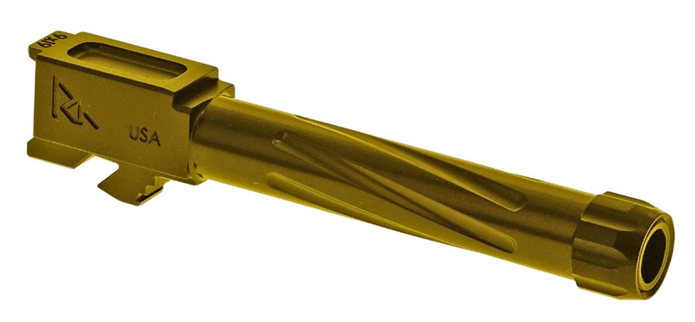 Rival Arms RA20G204E Precision V1 Drop-In Barrel 9mm Luger 4.02" Gold PVD Finish 416R Stainless Steel Material with Threading for Glock 19 Gen5