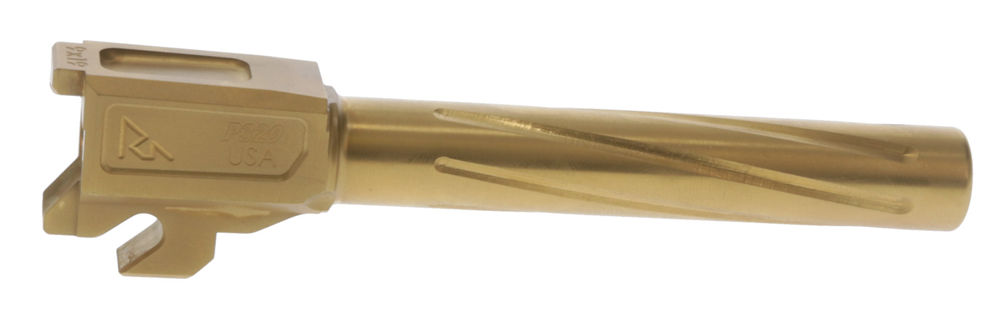 Rival Arms RA20P401E Precision Drop-In Barrel 9mm Luger 3.90" Gold PVD Finish 4340H Steel Material for Sig P320 Full Size