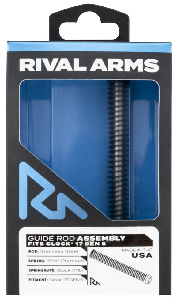 Rival Arms RA50G121S Guide Rod Assembly  Silver Stainless Steel for Glock 17 Gen5