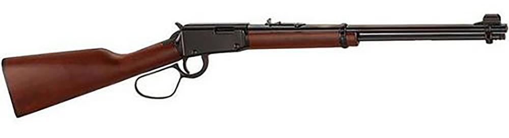 Henry H001LL Lever Large Loop 22 LR Caliber with 15LR/17L/21Short Capacity, 18.50" Barrel, Black Metal Finish & American Walnut Stock Right Hand