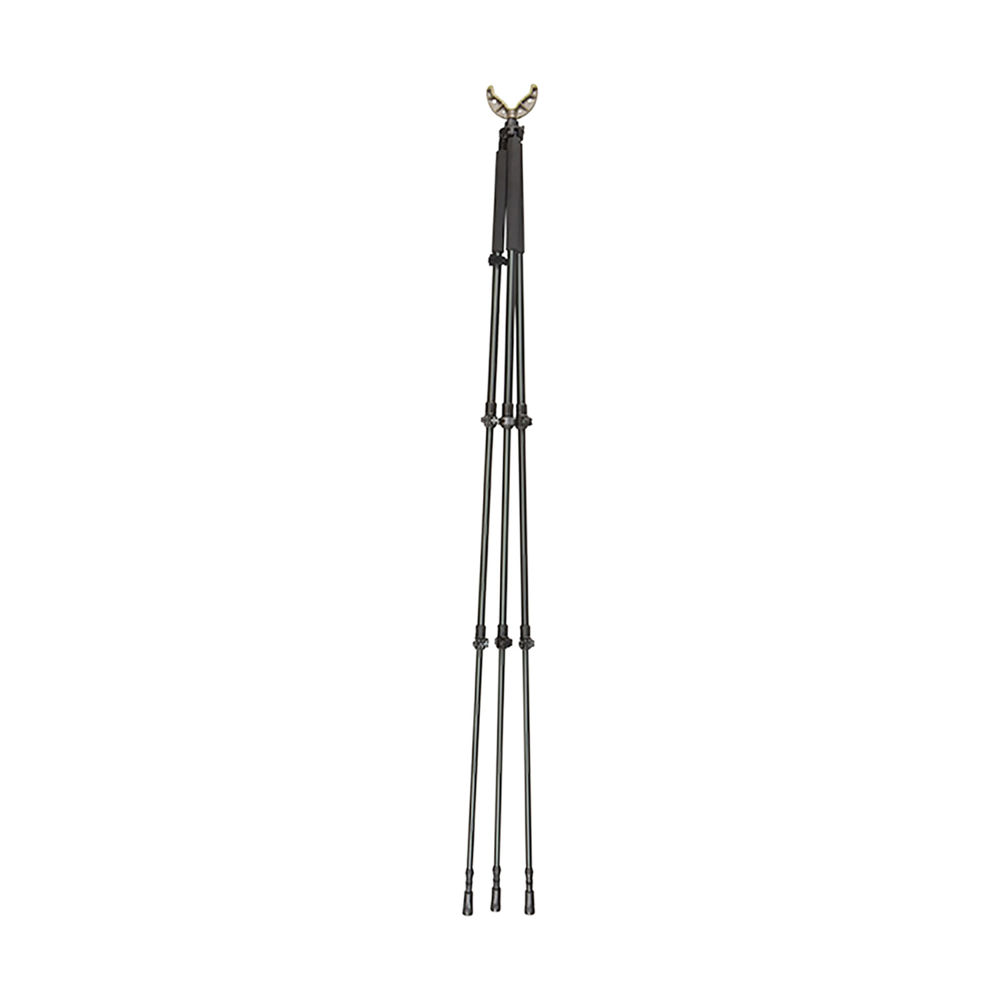 Allen 21412 Axial Shooting Stick Tripod made of Black Aluminum with Rubber Feet, Locking Cams, Post System Attachment & 61" Vertical Adjustment