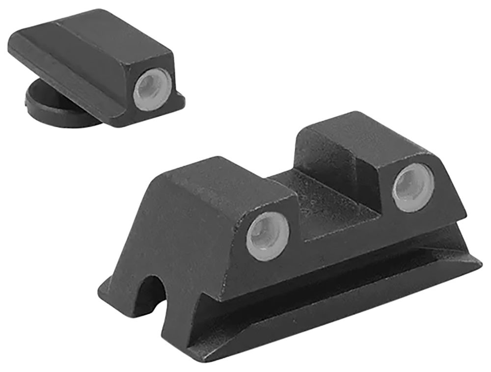 Meprolight USA 188023101 Mepro Tru-Dot Fixed Sights Self-Illuminated Green Tritium Front & Rear with Black Frame for Walther PPS, PPX