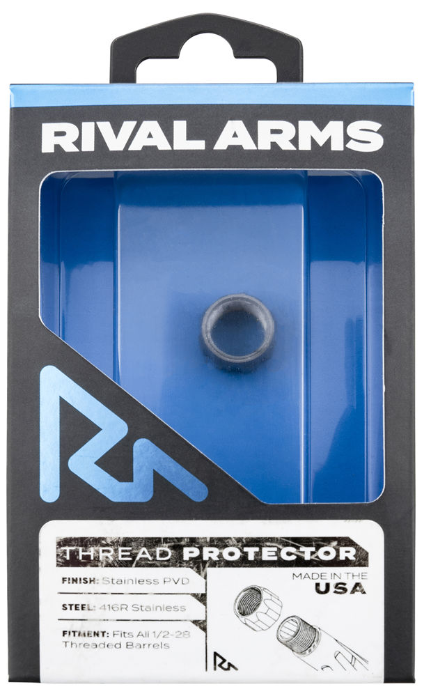 Rival Arms RA-RA300001D Thread Protector  9mm Luger Stainless PVD 416R Stainless Steel 1/2"-28 tpi