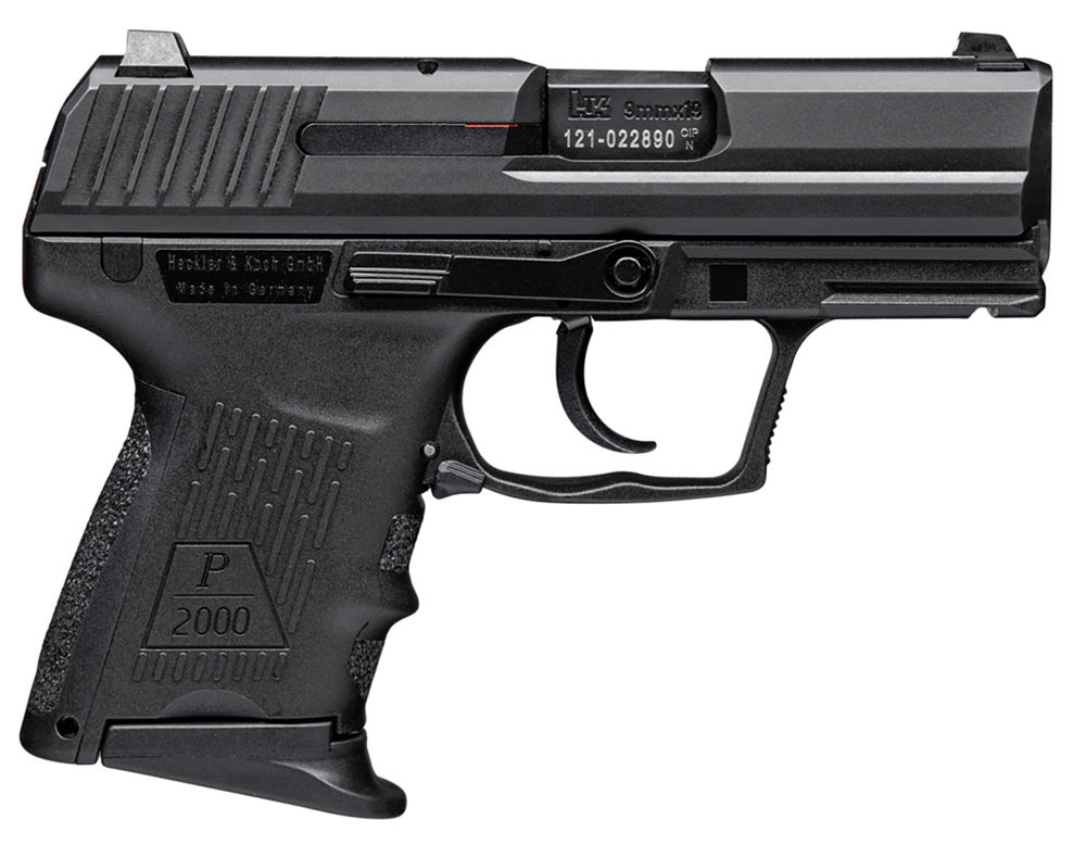 HK 81000053 P2000SK Subcompact V2 LEM 9mm Luger 3.26" 10+1 (2) Black Black Steel Slide Black Interchangeable Backstrap Grip