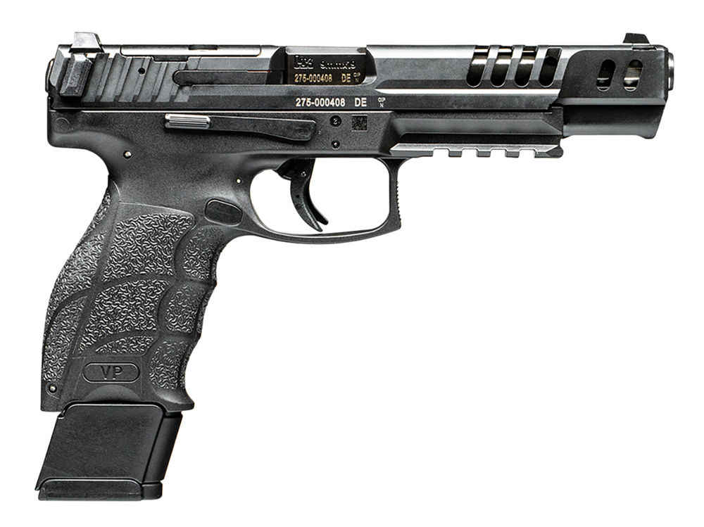 HK 81000555 VP9 Match Optic Ready 9mm Luger 5.51" 20+1 (4) Black Polymer Frame & Grip with Black Steel Slide