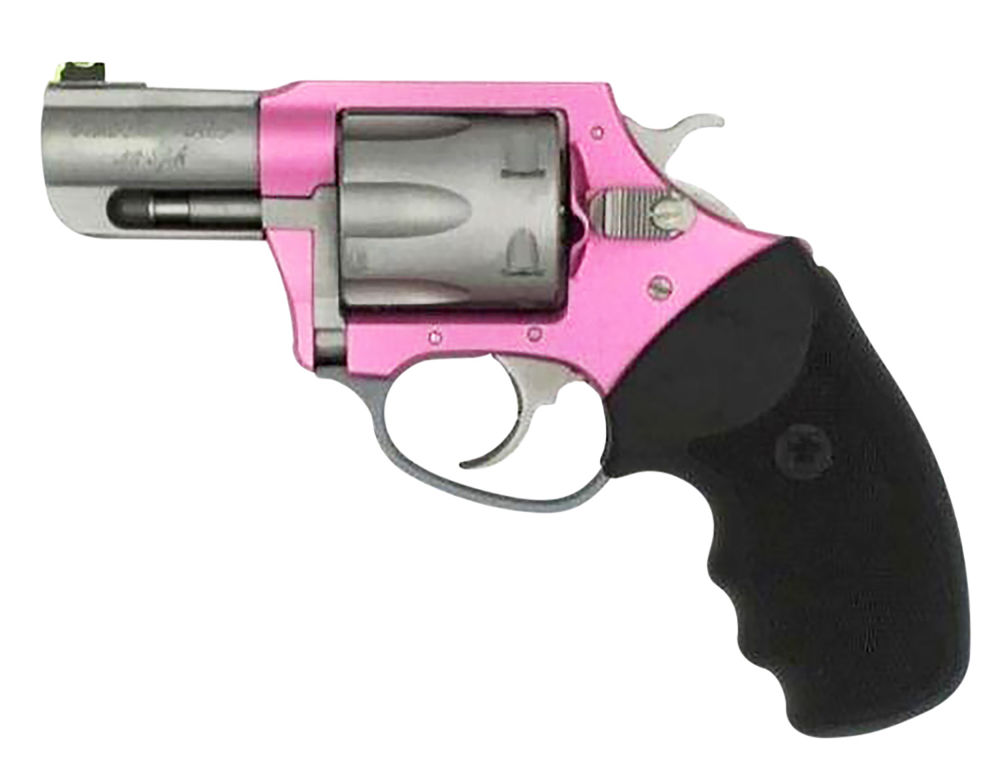 Charter Arms 53630 Rosie  38 Special Caliber with 2.20" Barrel, 6rd Capacity, Matte Stainless Finish Barrel/Cylinder, Pink Finish Aluminum Frame & Finger Grooved Black Rubber Grip
