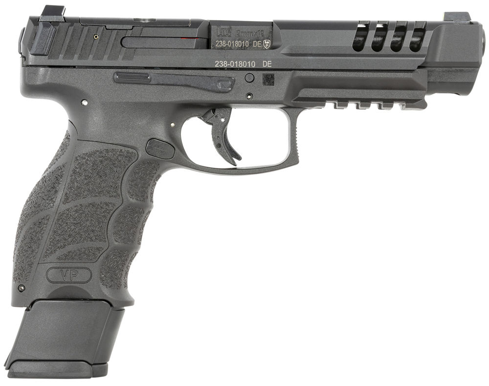 HK 81000737 VP9L  9mm Luger 5" 20+1 Black Ported Slide with Optics Cut Black Polymer Grip Right Hand Includes 3 Mags