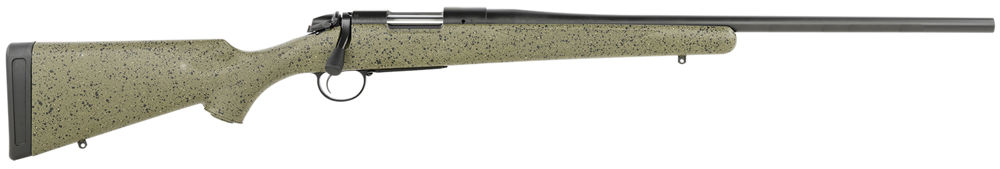 Bergara Rifles B14S103C B-14 Hunter 243 Win Caliber with 4+1 Capacity, 22" Barrel, Graphite Black Cerakote Metal Finish & SoftTouch Speckled Green Fixed American Style Stock Right Hand (Full Size)