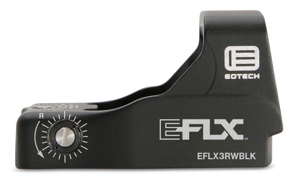 Eotech EFLX3RWBLK EFLX Mini Reflex Black Anodized 1x 3 MOA Red Dot Reticle