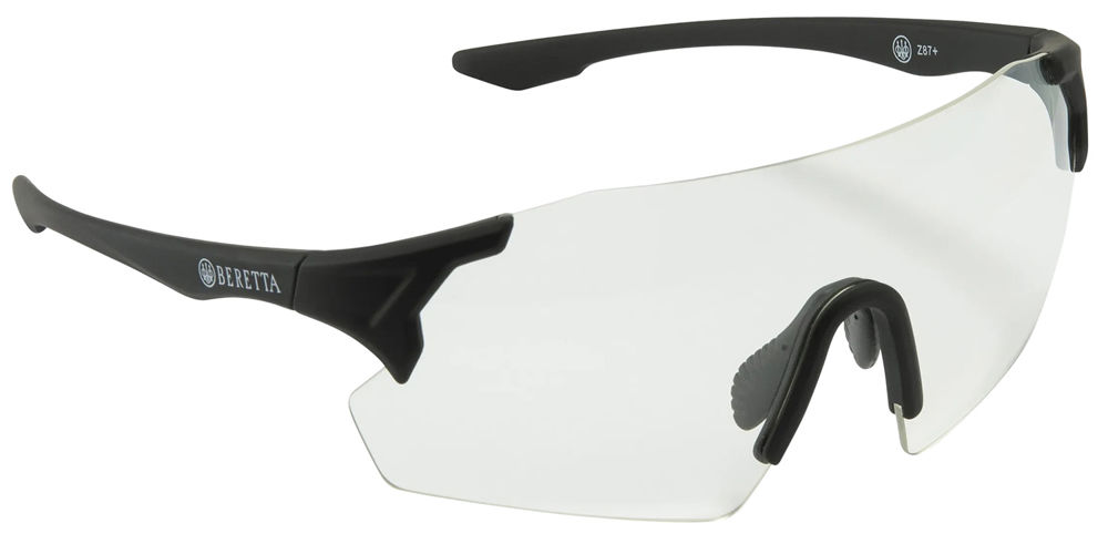 Beretta USA OC061A2854014HUNI Challenge EVO Glasses Clear Lens Black Frame