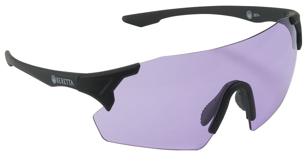 Beretta USA OC061A28540316UNI Challenge EVO Glasses Purple Lens Black Frame