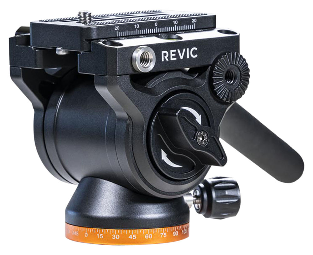 Gunwerks PD-R-G2055 Revic FH1 Fluid Head Black 6061-T6 Aluminum Includes ARCA-Swiss Plate