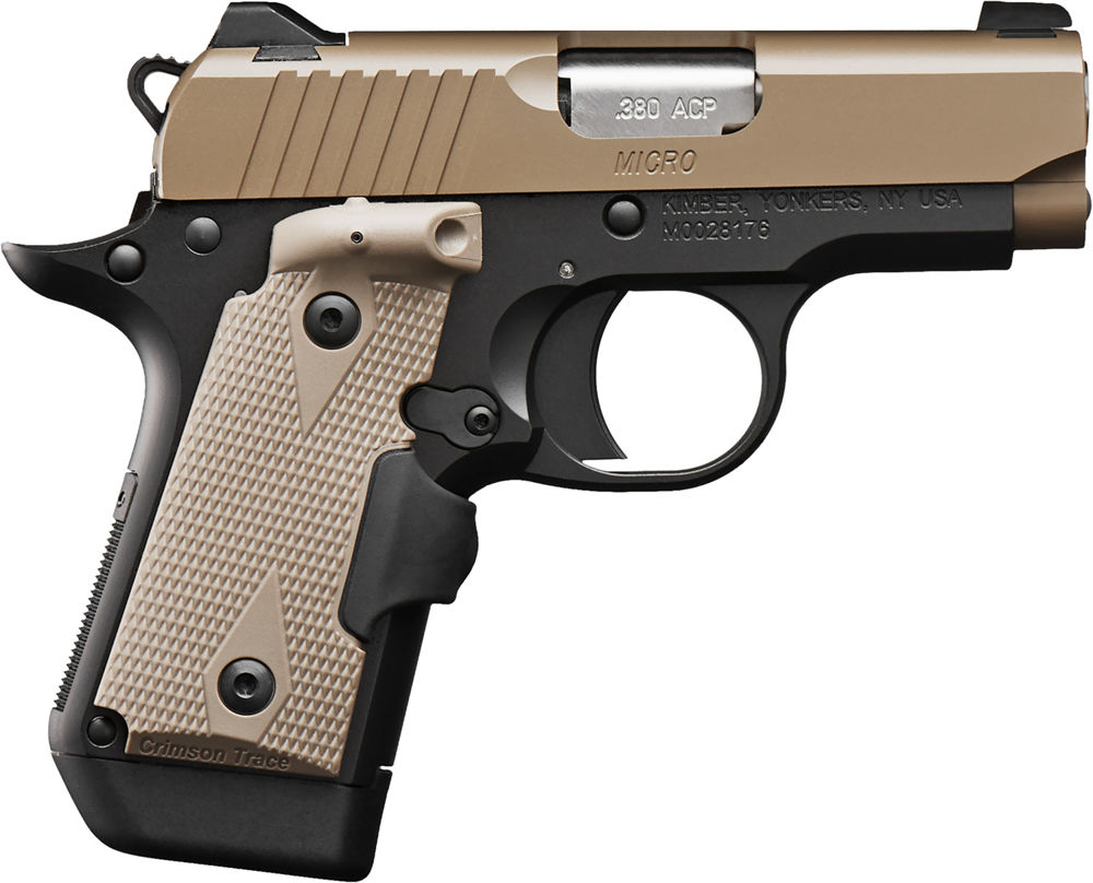 KIMBER MFG.,INC Micro Desert Tan LG NS 380 ACP